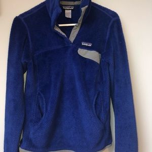 Blue Patagonia Fleece Pullover
